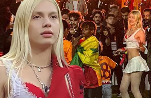 Gomis, Aleyna Tilki ile sahnede! Spikerlerin diyaloğu gündem oldu