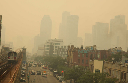 Yangın Kanada'da, dumanı ABD'de! Amerika dumana boğuldu