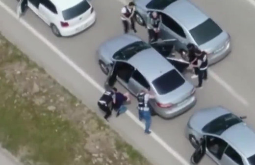 Bursa'da film sahnelerini aratmayan operasyon! Havadan ve karadan takiple böyle yakalandı