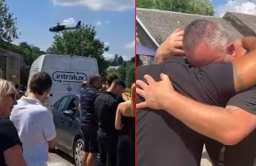 Herkesi böyle kandırdı! Kendi cenaze törenine helikopterle geldi: Sosyal medyaya damga vuran görüntüler!