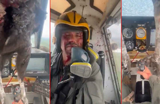 Havada dehşet anları: Dev kuş kokpit camına ok gibi saplandı, uçağa girdi! Pilotun yüzü kana bulandı...