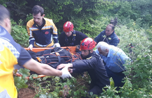 Artvin'de uçuruma yuvarlanan kamyonetin sürücüsü öldü