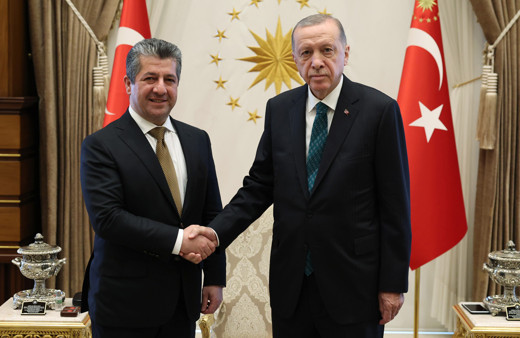 Ankara'da kritik temas: Cumhurbaşkanı Erdoğan, Barzani'yi kabul etti!