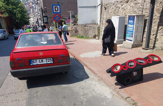 Zonguldak'ta ekipler ses tesisatını söktü, ceza yazdı