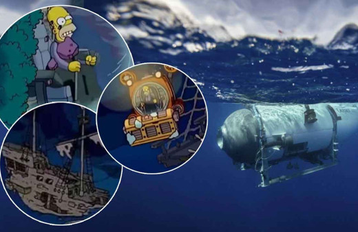 Yok artık daha neler! Simpsonlar bunu da bildi: Titanik ziyaretinde tüyler ürperten kayıp denizaltı kehaneti!