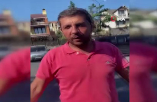 Taksici dönüşte iki katı istedi yolcu araçtan indi o anlar görüntülendi