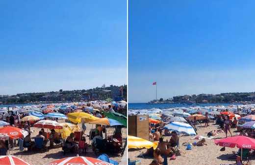 Aydın Didim’de plajlarda adım atacak yer kalmadı!