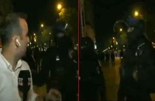 Türkçe 'kenarı çekilin' uyarısı gündem oldu! Fransa'daki o polis bakın nereli çıktı...