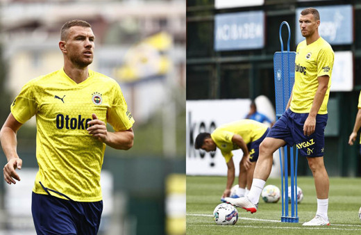 Fenerbahçe'de yeni transfer Edin Dzeko, ilk antrenmanına çıktı