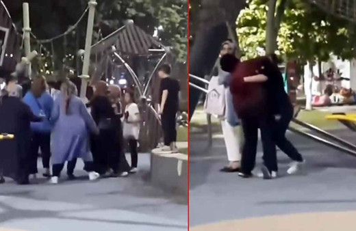 Sakarya'da kadınların meydan savaşı! İki grup parkta birbirine girdi: Çevredekiler güçlükle ayırdı