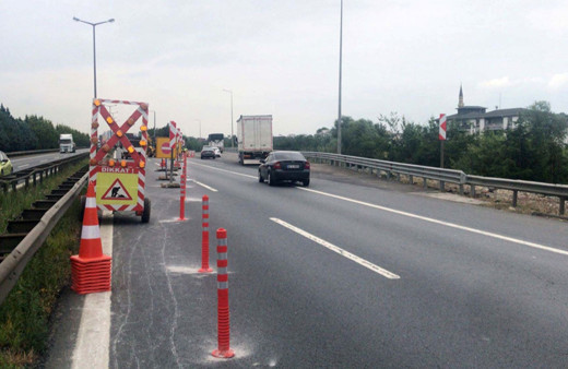 Anadolu Otoyolu'nun Kocaeli geçişinde bağlantı yolu çalışması başlatıldı