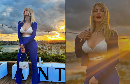 Hande Sarıoğlu'nun sırt dekoltesi olay oldu! 'Yerli Wanda Nara' sosyal medyayı salladı