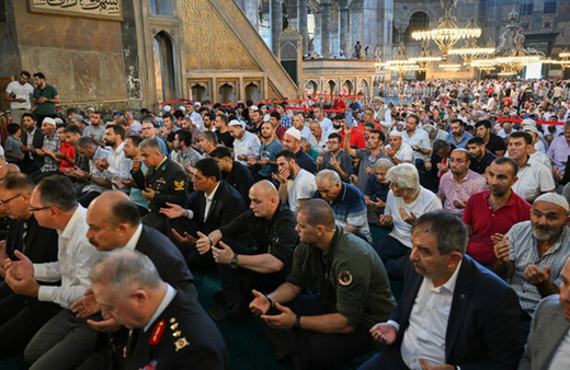 15 Temmuz şehitleri Ayasofya'da dualarla anıldı