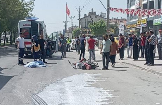 Konya'da kamyonun çarptığı motosiklet sürücüsü hayatını kaybetti!