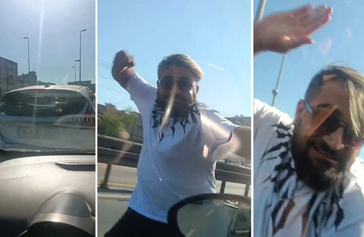 Trafikte yol kesip hamile kadının bulunduğu arabayı yumruklamıştı! O sürücü tutuklandı