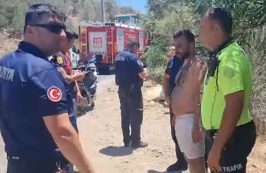 Bodrum'da ormanı ateşe verdi, denize atlayıp kendini boğmaya kalkıştı! Olmayınca polisin silahını alıp...