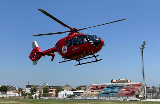 6 günlük bebek, helikopterle Aydın'dan Ankara'ya sevk edildi