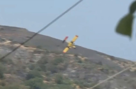 Yunanistan'da yangın söndürme uçağı düştü! İngiliz pilotun anonsu şok etti