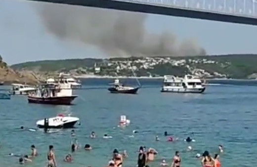 Beykoz'da ormanlık alanda yangın! Yoğun dumanlar gökyüzünü kapladı