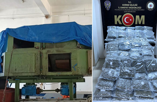 Kapıkule Sınır Kapısı'nda bir tırda 83,5 kilogram skunk ele geçirildi!