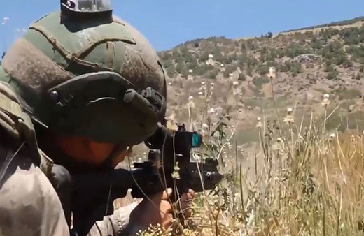 Fırat Kalkanı bölgesine taciz ateşi açan 12 terörist etkisiz hale getirildi