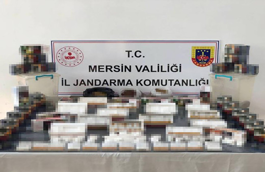 Mersin'de kaçak makaron operasyonu! 11 bin makaron ele geçirildi