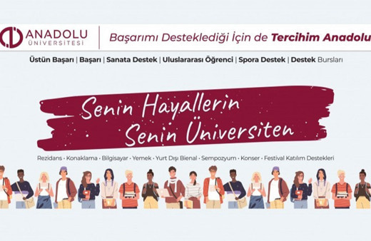 Anadolu Üniversitesi çok sayıda bursuyla başarının yanında!