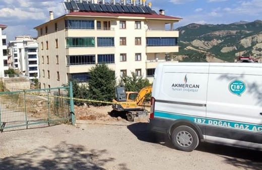 Tunceli’de iş makinesi doğal gaz borusunu patlattı!