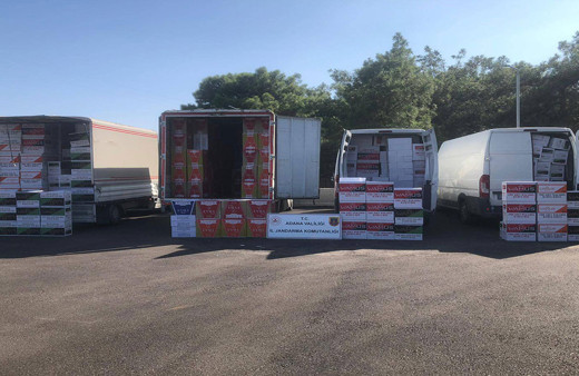 Adana'da dev makaron operasyonu! 10 milyon 370 bin makaron ele geçirildi