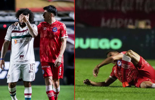 İnsanlık dışı faul... Marcelo rakibinin ayağını kırdı! Oyundan atıldı, ağlayarak özür diledi