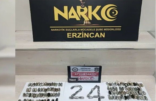 Erzincan'da yabancı uyruklu uyuşturucu kuryelerin midesinden 2 kilo uyuşturucu çıktı