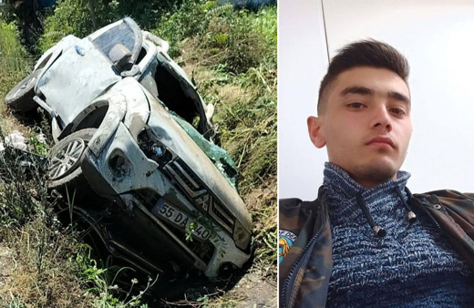 Samsun'da pikap takla attı: 1 ölü, 2 yaralı!