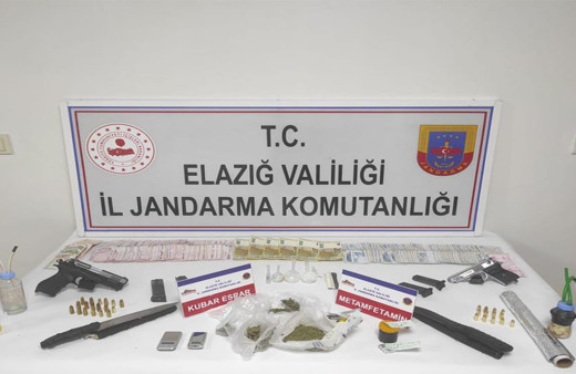 Elazığ'da uyuşturucu operasyonu! 4 kişi tutuklandı