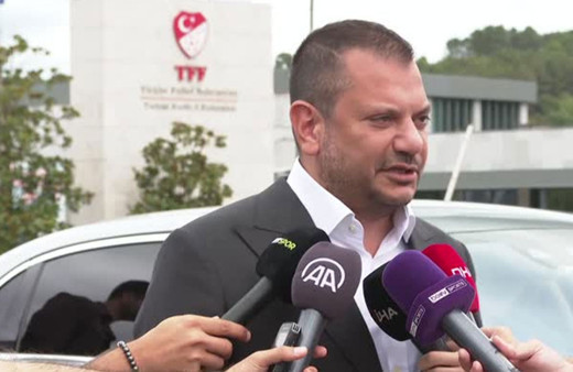 Trabzonspor Başkanı Ertuğrul Doğan, TFF Başkanı Mehmet Büyükekşi'yi ziyaret etti