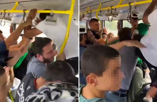 Metrobüste yer verme tartışması ‘uçan tekmeli’ kavgaya dönüştü