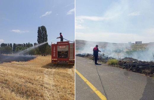 Ağrı’da 5 ayrı noktada yangın çıktı!