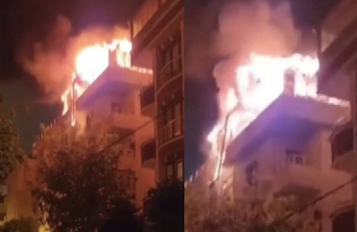 İstanbul Çekmeköy'de korkutan yangın! 5 katlı binada can pazarı