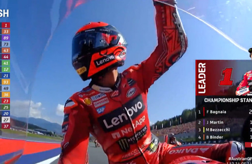 MotoGP Avusturya ayağındaki sprint yarışında Bagnaia birinci oldu!