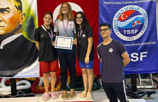 Paletli Yüzme Kulüpler Türkiye Şampiyonası’nda, Türkiye rekoru!