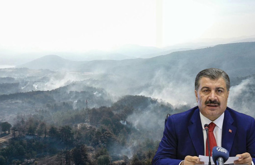 Sağlık Bakanı Fahrettin Koca'dan Çanakkale'deki orman yangınıyla ilgili açıklama