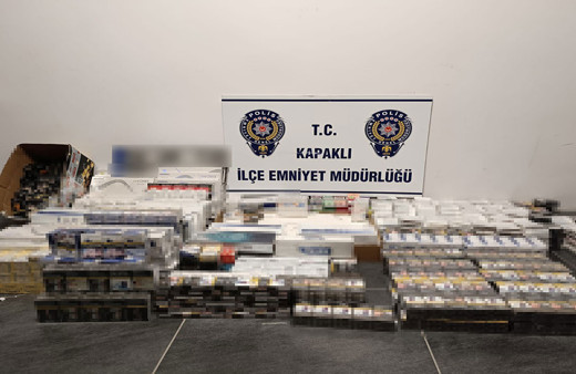 Tekirdağ'da gümrük kaçağı ürün operasyonu! 971 paket kaçak sigara ele geçirildi