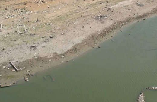 Başakşehir'de baraj suları çekilince ortaya çıktı mahalle sakinleri şaşkın