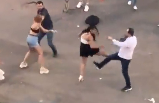 Ankara'da başkomiser, polis, bekçi eğlence mekanı çıkışı kadınlara laf atıp dövdü! Tutkulandılar