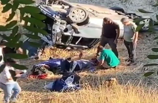 Adıyaman'da feci kaza! Polis memuru ailesiyle kaza yaptı: 1 ölü, 4 yaralı