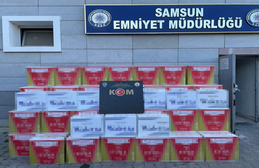 Samsun'da dev makaron operasyonu! 1 milyon makaron ele geçirildi