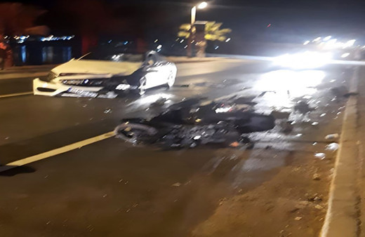 İzmir'de otomobil ve motosiklet kafa kafaya çarpıştı: 1 ölü