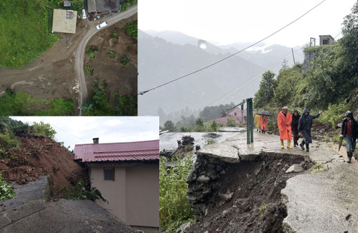 Rize'de şiddetli yağışların ardından 16 evin boşaltılmasına karar verildi