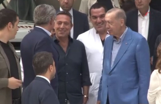 Cumhurbaşkanı Erdoğan, Ali ve Vuslat Sabancı çiftini hastanede ziyaret etti