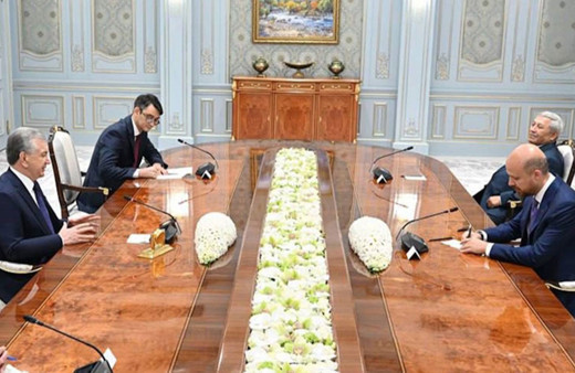Bilal Erdoğan, Özbekistan Cumhurbaşkanı ile görüştü