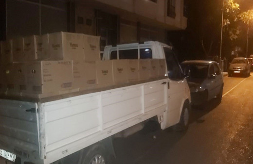 Samsun'da bir iş yerinde  2.5 ton sahte yumuşatıcı ele geçirdi!